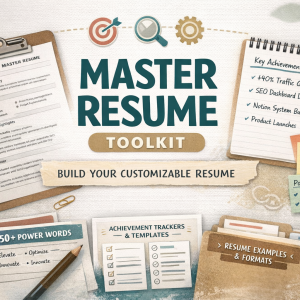 Resume Toolkit for Job Seekers – ATS-Friendly Templates + Power Words + Metrics Tracker