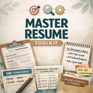 Resume Toolkit for Job Seekers – ATS-Friendly Templates + Power Words + Metrics Tracker